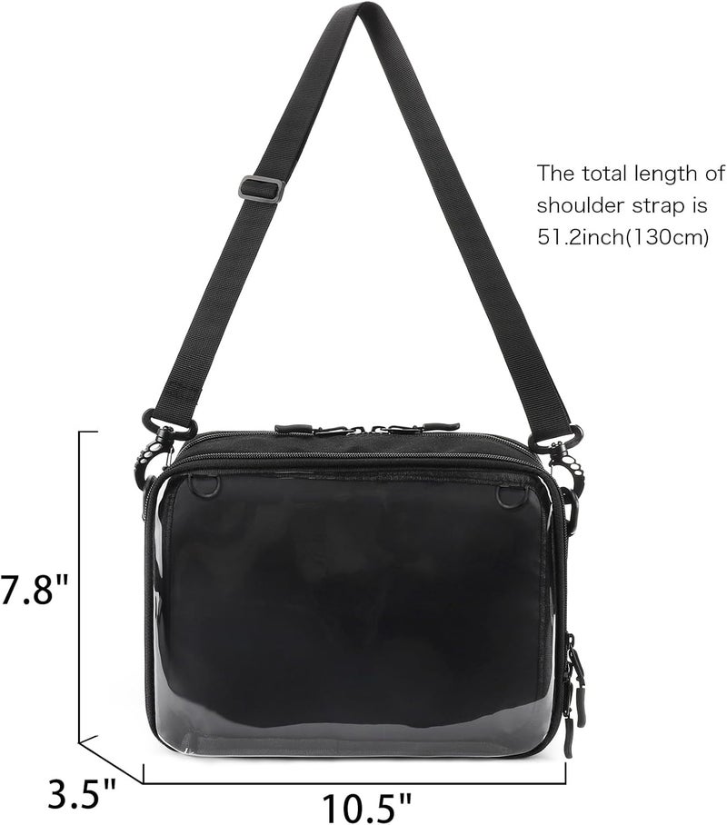 STEAMEDBUN Ita Bag Crossbody Small Ita Purse Pin Display Bag with Insert - Image 4